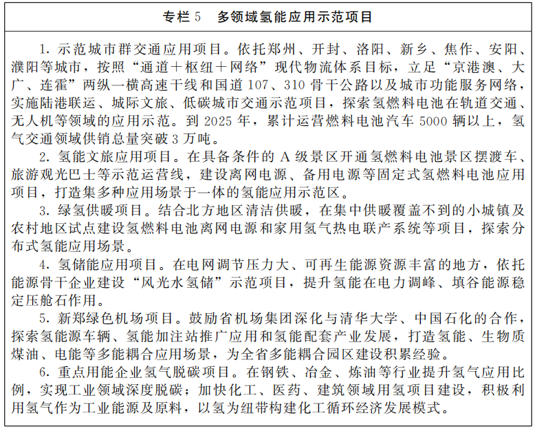 河南：到2025年氢能产业总产值突破1000亿元